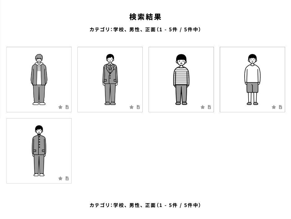 カテゴリ機能についての説明図